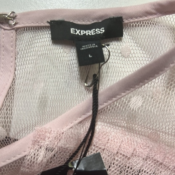 Express Tulle Swiss Dot Blouse - Picture 5 of 6